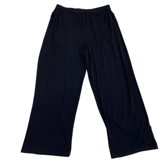 Eileen Fisher Pants Women's S Small Black Straight Leg Trousers - Picture 1 of 11